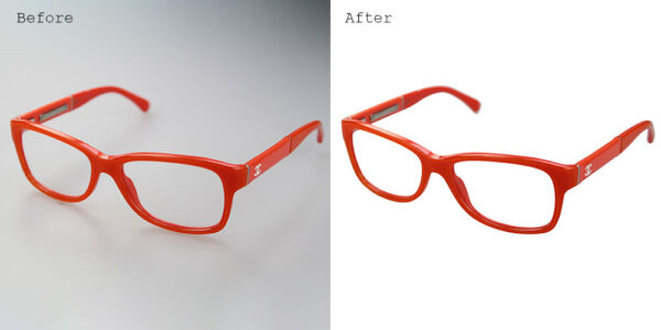 eyewear retouching